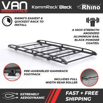 Volkswagen T7 Multivan 2022 Onwards L1 Short Wheelbase/H1 Low Roof TAILGATE Rear Door Model - NEW 2024 Rhino KammRack Black B650