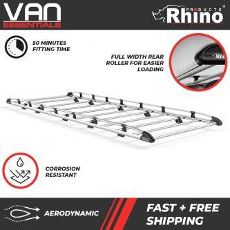 Iveco Daily L4/H2, Twin Rear Door, 2000 to 2014 - Rhino Products Aluminium Rack - AH568