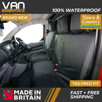 Vauxhall Vivaro July 2019 Onwards Tailored Double Passenger Seat Covers - The Original Town & Country Seat Cover
