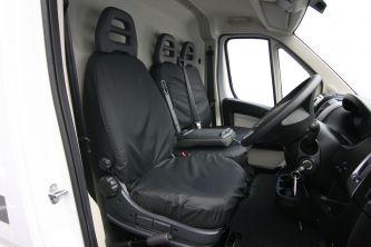 Driver and Passenger Double Seat Covers - Peugeot Boxer 2006 On- Original Town & Country Seat Cover.