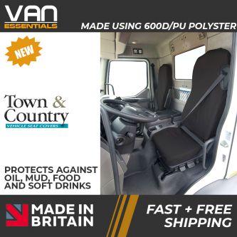 Single Passenger Seat Cover for DAF LF 2014 onwards with Integral seatbelt - Original Town & Country
