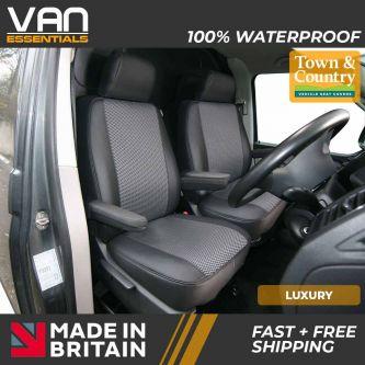 Driver & Single Passenger Seat Cover's-Volkswagen Transporter T5 & T6- Luxury Range from Town & Country