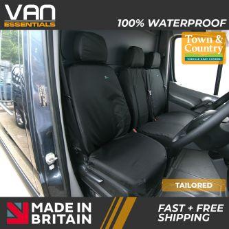 Driver and Passenger Double Tailored Seat Cover - Mercedes Sprinter 2010 - November 2018 - The Original Town & Country Seat Cover.
