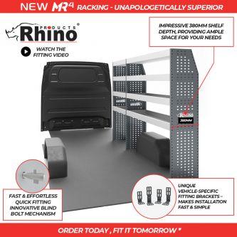 Vauxhall Movano 2010 to 2020 L3 Long Wheelbase/H2 High Roof (FWD) - Near Side/Either Side -Van Internal Racking, done the Rhino way - MR073