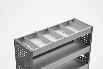 Shelf Dividers for Rhino MR4 Internal Van Racking  - Fits the 380mm Depth Shelves - 5 Pack