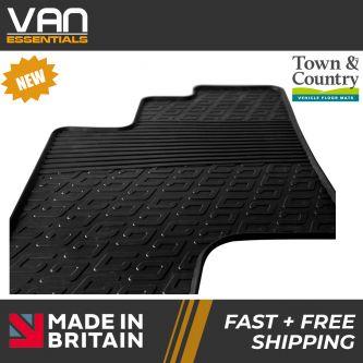 Pair of Front Rubber Mats - Volkswagen Crafter 2017 Onwards - Town & Country Tailored Fit Rubber Mats
