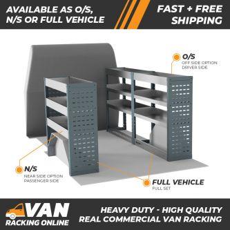 Vauxhall Vivaro 2014 to 2019 L1 Short Wheel Base - H1 Low Roof - Modular Van Shelving Units