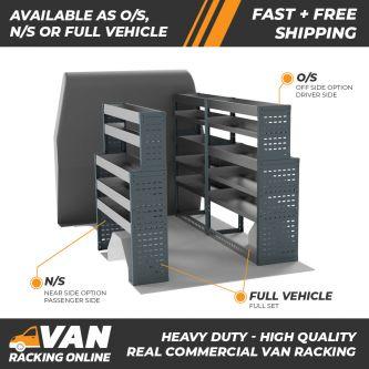Vauxhall Movano 2010 to 2020 L1 Short Wheel Base/H1 Low Roof  Models - Modular Van Racking System