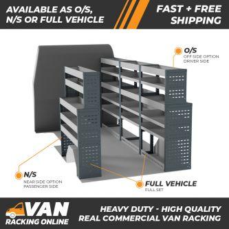 Vauxhall Movano 2010 to 2020, L3 Long Wheel Base H2 High Roof Models - Modular Van Racking