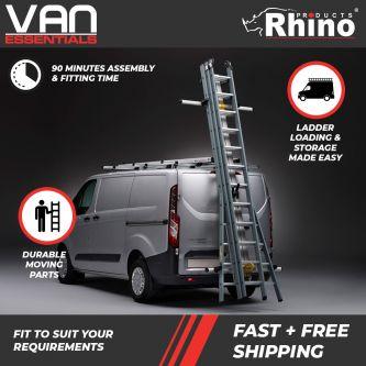 RAS18+SK23 - Rhino 3.1 Metre Extra Wide Single Ladder Safestow 4 