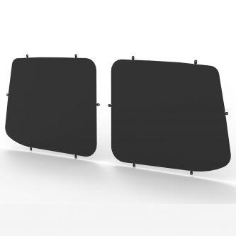 VW Transporter T5 and T6 all years Rear Door Window Guard Blanks in Black-PAIR