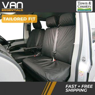 Drivers & Double Passenger Seat Cover- Volkswagen T5/T6 Transporter 2003 Onwards -The Original Town & Country Seat Cover.