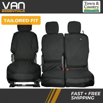 Driver & Double Passenger Seat Covers - Peugeot Partner 2008-2018 - The Original Town & Country Seat Cover.