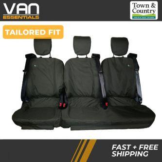 Transit Custom 2018 Onwards Seat Cover - Individual Treble Folding Rear Seat - Original Town & Country Seat Cover.