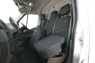 Driver & Passenger Double Seat Cover "Double Bench Passenger Seat With 2 Base Cushions"- Renault Master 2011 Onwards - The Original Town & Country Seat Cover.