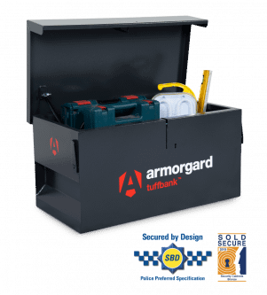 Armorgard Tuffbank TB1Truckbox, very secure tool and equipment storage from Armorgard.