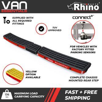 Vauxhall Movano 2021 Onwards All Models - Rhino Products Triple Rear Access Step (Supplied with Connect +) - SS311OE