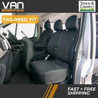 Renault Trafic 2014 On Driver and Double Non Folding Passenger Seat Cover, The Original Town and Country