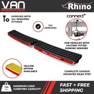Renault Master 2010 Onwards All Models - Rhino Products Twin Rear Access Step (Supplied with Connect +) - SS206OE
