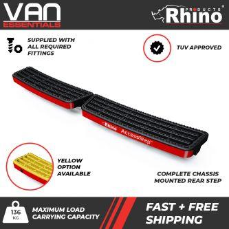 Volkswagen Crafter 2017 Onwards All Models - Rhino Products Twin Rear Access Step - SS229
