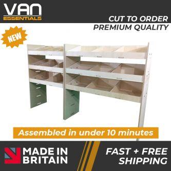 Vauxhall Vivaro Van Racking-3 Shelf Birchwood Plywood Shelving/Racking-External Size: (W) 2000mm x (H) 1087mm x (D) 269mm.
