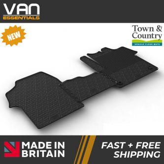 Pair of Front Rubber Mats - Citroen Dispatch 2016 Onwards - Town & Country Tailored Fit Rubber Mats