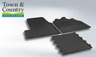 Front Rubber Mats - Peugeot Boxer 2014 Onwards - Town & Country Tailored Fit Rubber Mats